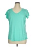Xersion 100% Polyester Teal Short Sleeve T-Shirt Size XL - photo 1