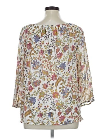 Chaps 3/4 Sleeve Blouse (view 2)