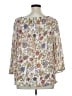 Chaps 100% Cotton Ivory 3/4 Sleeve Blouse Size XL - photo 2