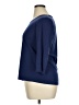 Studio Works 100% Cotton Blue 3/4 Sleeve Top Size XL - photo 5