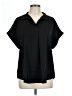 Timeson Black Short Sleeve Blouse Size L - photo 1