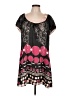 BCBGMAXAZRIA Print Black Casual Dress Size L - photo 1
