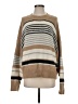 Very J Stripes Tan Pullover Sweater Size S - photo 1