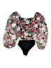 Peach Love Black Bodysuit Size S - photo 2