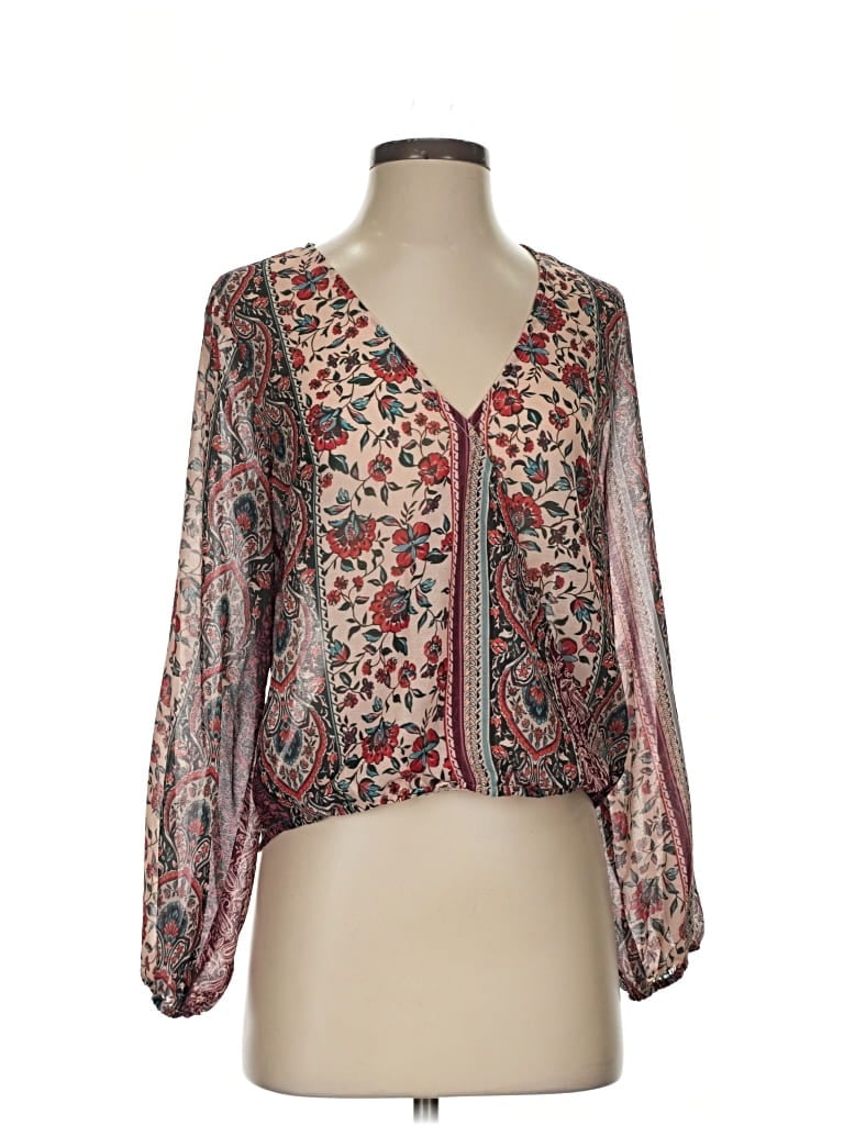 Pre-owned Sage The Label Long Sleeve T-shirt In Brown