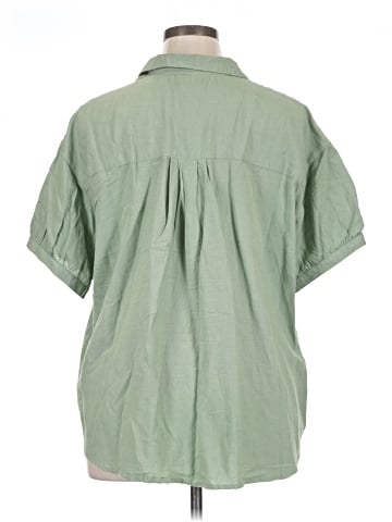 dip Short Sleeve Blouse (view 2)