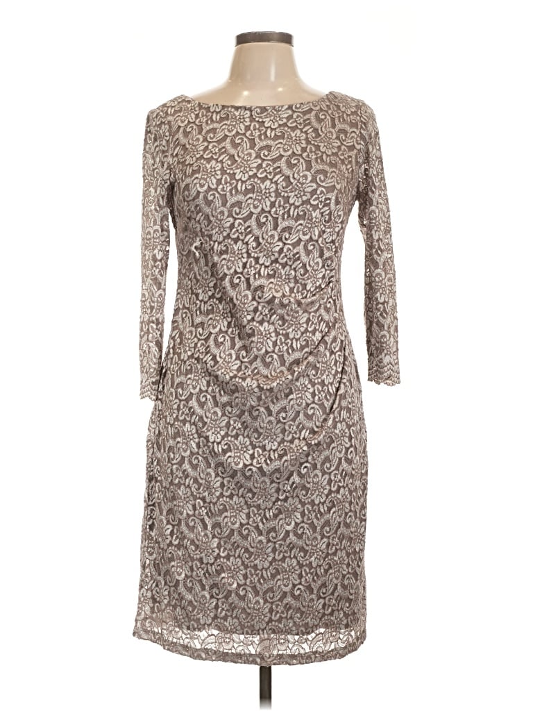 Pre-owned Jessica Howard Cocktail Dress In Brown