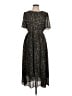 Hayden 100% Polyester Print Black Casual Dress Size L - photo 1