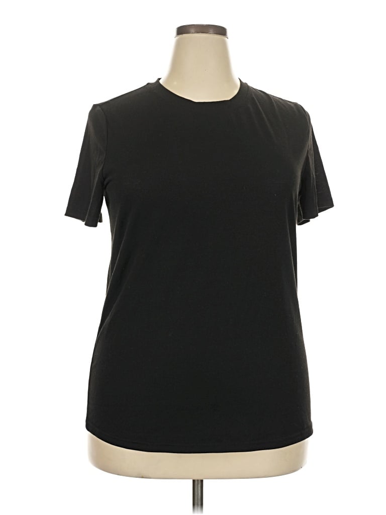 Pre-owned Unbranded Active T-shirt In Black