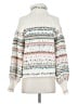 Pilcro Stripes White Turtleneck Sweater Size XS - photo 2