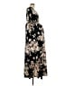 Pink Blush Floral Black Casual Dress Size L - photo 4