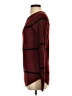 UK 2 LA 100% Acrylic Plaid Burgundy Pullover Sweater Size S - photo 5