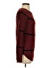 UK 2 LA 100% Acrylic Plaid Burgundy Pullover Sweater Size S - photo 4