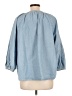 Levi's 100% Cotton Blue 3/4 Sleeve Button-Down Shirt Size L - photo 2