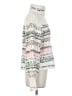 Pilcro Stripes White Turtleneck Sweater Size XS - photo 4