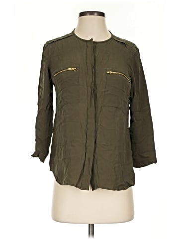 Theory 3/4 Sleeve Silk Top (view 1)