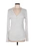 Gap Body Silver Gray Long Sleeve Henley Size L - photo 1