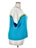 Norton Studio Color Block Teal Short Sleeve Top Size 2X - photo 4