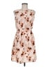 Speed Control 100% Polyester Floral Tan Pink Cocktail Dress Size M - photo 1