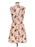 Speed Control 100% Polyester Floral Tan Pink Cocktail Dress Size M - photo 2