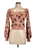 Willow & Wind Floral Pink Pullover Sweater Size L - photo 1