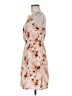 Speed Control 100% Polyester Floral Tan Pink Cocktail Dress Size M - photo 5