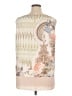 Black Label by Chico's 100% Polyester Ivory Sleeveless Blouse Size XL (3) - photo 2