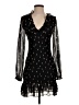 Intermix Hearts Black Cocktail Dress Size 4 - photo 1