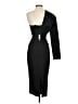 PrettyLittleThing 100% Polyester Black Cocktail Dress Size 4 - photo 2