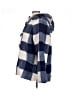 Boden 100% Polyester Checkered-gingham Blue Coat Size 16 - photo 5