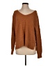 Lucky Brand Solid Brown Pullover Sweater Size M - photo 1