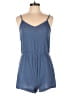 Shein Solid Blue Romper Size L - photo 1