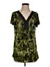 Perseption Concept Green Short Sleeve Blouse Size M (estimated) - photo 1