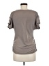 Vanity Silver Short Sleeve Top Size M - photo 2