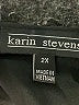 Karin Stevens Color Block Black Casual Dress Size 2X - photo 7