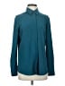 MM. LaFleur 100% Polyester Teal Long Sleeve Blouse Size S - photo 1