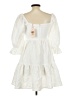 Entro White Casual Dress Size L - photo 2