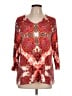 Chico's Red 3/4 Sleeve Blouse Size L - photo 1
