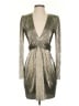 BCBGeneration 100% Polyester Metallic Silver Cocktail Dress Size 4 - photo 1