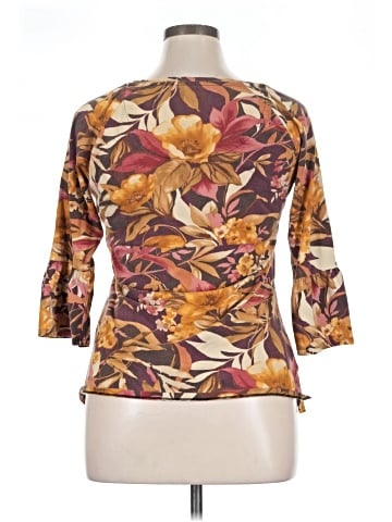 Caribbean Joe 3/4 Sleeve Top (view 2)