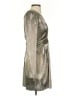 BCBGeneration 100% Polyester Metallic Silver Cocktail Dress Size 4 - photo 4