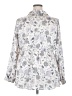 Torrid 100% Polyester Silver Long Sleeve Blouse Size 2X Plus (2) - photo 2