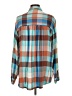 Pilcro Plaid Teal Long Sleeve Button-Down Shirt Size L - photo 2
