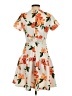 Alexia Admor Print Orange Cocktail Dress Size 4 - photo 2