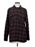 BP. Burgundy Long Sleeve Button-Down Shirt Size S - photo 1