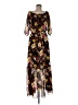 premier amour 100% Polyester Floral Black Casual Dress Size 6 - photo 1