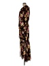premier amour 100% Polyester Floral Black Casual Dress Size 6 - photo 5
