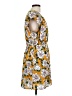 DR2 100% Polyester Print Yellow Casual Dress Size L (petite) - photo 4