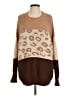 GiGio 100% Acrylic Animal Print Brown Pullover Sweater Size S - photo 1