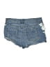Indigo Rein Floral Blue Denim Shorts Size 17 - photo 2
